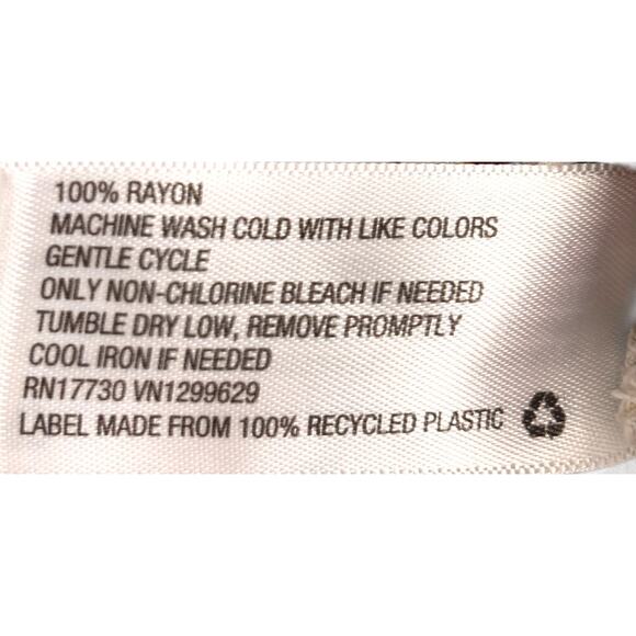 Wild Fable Floral Button-Up Blouse - White and Orange - Picture 7 of 7